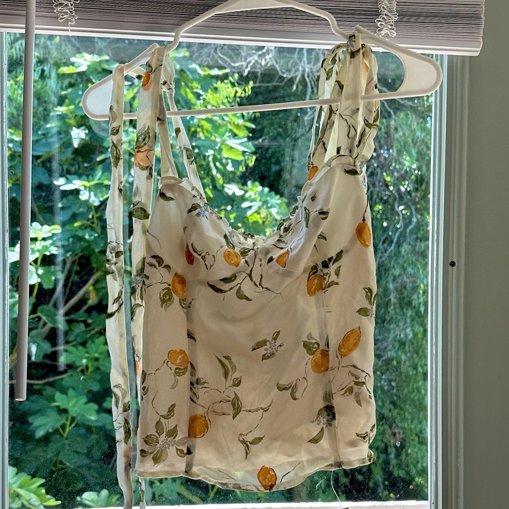 Reformation Blanca Floral Blouse